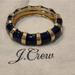 J. Crew Jewelry | J. Crew Blue Enamel And Gold Tone Magnetic Hinged Bangle Bracelet | Color: Blue/Gold | Size: Os