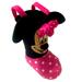 Disney Accessories | Large Minnie Mouse Boot Stocking | Color: Black/Pink | Size: Osbb