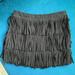 Zara Skirts | Fringe Mini Skirt By Zara | Color: Black | Size: S