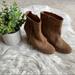 Anthropologie Shoes | Howsty Marci Fringe Ankle Bootie | Color: Brown/Tan | Size: 9.5