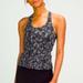 Lululemon Athletica Tops | Lululemon Cool Racerback Tank Shorter Length Blossom Overlay Starlight Size 2 | Color: Black/Gray | Size: 4