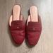 Kate Spade Shoes | Kate Spade Caelyn Leather Slip On Mules Shoes Size 7b | Color: Red | Size: 7