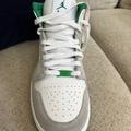 Nike Shoes | Air Jordan 1 Mid Se Men’s 9 | Color: Green/White | Size: 9