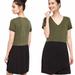 Anthropologie Dresses | Anthropologie Dolan Left Coast Horizon Colorblock Green Casual Dress Size M | Color: Black/Green | Size: M