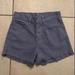 Brandy Melville Shorts | Brandy Melville John Galt High Waisted Blue Gray Jean Shorts Size Medium | Color: Blue/Gray | Size: M