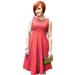 J. Crew Dresses | J. Crew Coral Fit And Flare Cotton Midi Dress Size 6 With Pockets | Color: Pink/Red | Size: 6