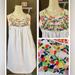 J. Crew Dresses | J.Crew Linen Floral Embroidered Tunic Sleeveless Dress Women’s Size 2 | Color: Pink/White | Size: 2