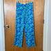 Lilly Pulitzer Pants & Jumpsuits | Lilly Pulitzer Iconic Colors Blue Green Elephant Print Pants Front & Back Pocket | Color: Blue/Green | Size: Xs