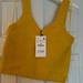 Zara Tops | Cute Cropped Cashmere Sweater! Zara! | Color: Yellow | Size: L