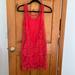 Free People Dresses | Free People Lace Red/Coral Dress/Tunic Size Xs | Color: Pink/Red | Size: Xs