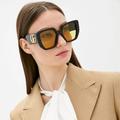 Gucci Accessories | New - Authentic Gucci Yellow Geometric Ladies Sunglasses Gg0956s 004 | Color: Black/Yellow | Size: Os