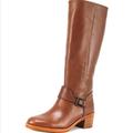 Coach Shoes | Coach Cecelia Brown Leather Riding Boots Size 7 | Color: Brown | Size: 7