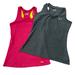 Under Armour Tops | 2 Womens Under Armour Work Out Tanks Fitted Heat Gear Size Large | Color: Pink | Size: L