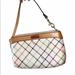 Coach Accessories | Coach Tattersall Print Wristlet Mini Bag Cute Y2k Vintage Rainbow Plaid | Color: Pink/White | Size: Os