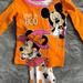 Disney Pajamas | 9m Disney Baby Halloween Mickey And Minnie Pajamas | Color: Orange/Pink | Size: 6-9mb