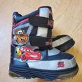 Disney Shoes | Disney Pixar Lighting Mcqueen Cars Winter Boots Size Boys Toddler 11 Medium. | Color: Black/Silver | Size: 11b