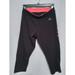 Adidas Pants & Jumpsuits | Adidas Athletic Pants /Capri Women's Medium Clima Lite Pink /Black | Color: Black/Pink | Size: Medium