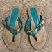 Burberry Shoes | Burberry Classic Thong Sandal Eu 40 | Color: Blue/Tan | Size: 10