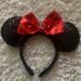 Disney Accessories | Disney Ears | Color: Black/Red | Size: Os