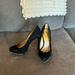Michael Kors Shoes | Fancy Black And Gold Michael Kors Heels | Color: Black/Gold | Size: 7