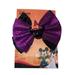 Disney Accessories | New Disney Halloween Hair Bow Barrette | Color: Black/Purple | Size: Osg