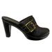 Coach Shoes | Coach Candace Style Embossed Logo Mules Size 9 | Color: Black | Size: 9