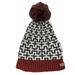 Columbia Accessories | Columbia Nordic Patterned Knit Beanie With Pompom Omni-Heat Thermal Ski | Color: Cream/Gray | Size: Os