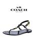 Coach Shoes | Coach Pier Shiny Black Jelly Sandals Size 7m | Color: Black | Size: 7