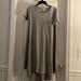 Lularoe Dresses | Gray Lularoe Carly Dress | Color: Gray | Size: M
