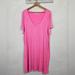 American Eagle Outfitters Dresses | American Eagle Xxl Plus Shirt Dress Neon Pink Barbie | Color: Pink | Size: Xxl