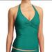 Athleta Swim | Athleta Tara Halter Tankini Swim Top Jade Tall | Color: Green | Size: 34b/Ct