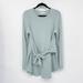 Anthropologie Tops | Anthropologie Pure+Good Providence Tunic Top Size M Seafoam Green Tie Front | Color: Green | Size: M