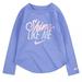 Nike Shirts & Tops | Baby Girl Nike Jersey Long Sleeve Logo Tee | Color: Pink/Purple | Size: 2tg