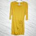 Anthropologie Dresses | Dolan Anthropologie Mustard Yellow Tie Side Sanibel Dress Petite Small | Color: Gold/Yellow | Size: Sp