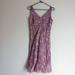 J. Crew Dresses | J Crew Lace Print Sheath Dress 6 100% Cotton Purple Lace Print Sleeveless | Color: Purple | Size: 6