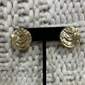 J. Crew Jewelry | J.Crew Textured Disc Earrings Gold Tone Omega Backs Large | Color: Gold | Size: Os
