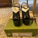 Gucci Shoes | Authentic Gucci Platform Black Leather Sandal 35 1/2 | Color: Black | Size: 5.5