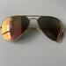 Ray-Ban Accessories | Authentic Gold On Gold Oversized Aviator Ray Bans | Color: Gold | Size: Os