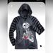 Disney Jackets & Coats | Jack Skellington And Sally Long Sleeve Raglan Hoodie | Color: Black/Gray | Size: Xs