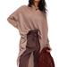 Free People Tops | Free People Bianca Tunic Faded Mahogany New Size Xs/S Linen Blend Lightweight | Color: Tan | Size: S