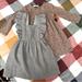 Zara Dresses | Girls Zara Bundle! Two 4/5 Yr Girls Dresses | Color: Gray/Tan | Size: 4tg