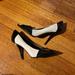 Gucci Shoes | Gucci Peep Tow Black And White Heels | Color: Black/White | Size: 9