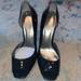 Jessica Simpson Shoes | Jessica Simpson Black Patent Leather Heels Size 8 1/2 | Color: Black | Size: 8.5