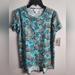 Lularoe Shirts & Tops | Lularoe Size 10 Girls Shirt Nwt | Color: Blue/Green | Size: 10g