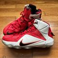 Nike Shoes | Mens Nike Lebron 12 Heart Of A Lion Shoes | Color: Red/White | Size: 11