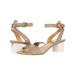 Michael Kors Shoes | Michael Kors Womens Beige Petra Mid Buckle Leather Dress Sandals 9.5m | Color: Tan | Size: 9.5