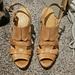 Nine West Shoes | Awesome Nine West Islita Platform Strappy Heeled Sandals | Color: Brown/Tan | Size: 8.5