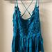 Free People Tops | Free People Adella Tank Top | Color: Blue/Green | Size: M