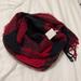 Urban Outfitters Accessories | New Urban Outfitters Wide Scarf - Red And Black Checkerboard - New With Tags | Color: Black/Red | Size: Os