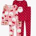Disney Pajamas | 2/$15carter's Child Of Mine Toddler Pajama Set | Color: Pink/Red | Size: 12mb
